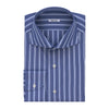 Classic Cotton Shirt in Dark Blue and White