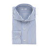Striped Cotton Shirt with Spread Collar