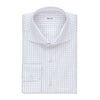 Classic Cotton Shirt in White and Dark Blue