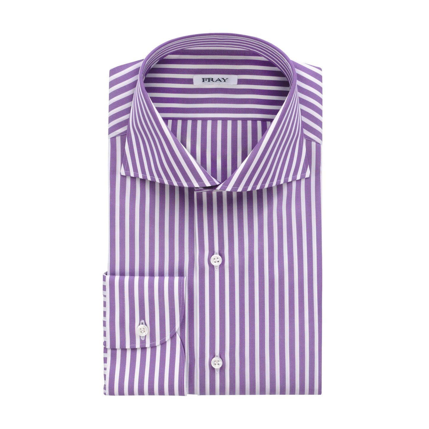 Gestreiftes Hemd in Violett und Weiß