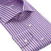 Gestreiftes Hemd in Violett und Weiß