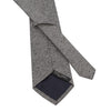 Jacquard Silk Tie in Light Grey Melange