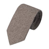 Woven Silk Tipped Tie in Light Brown Melange