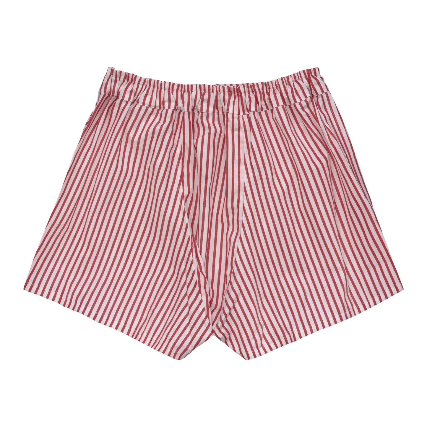 Striped Boxer Shorts in Red and White