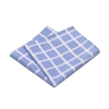 Einstecktuch aus Baumwolle mit Fensterpaneel in Hellblau