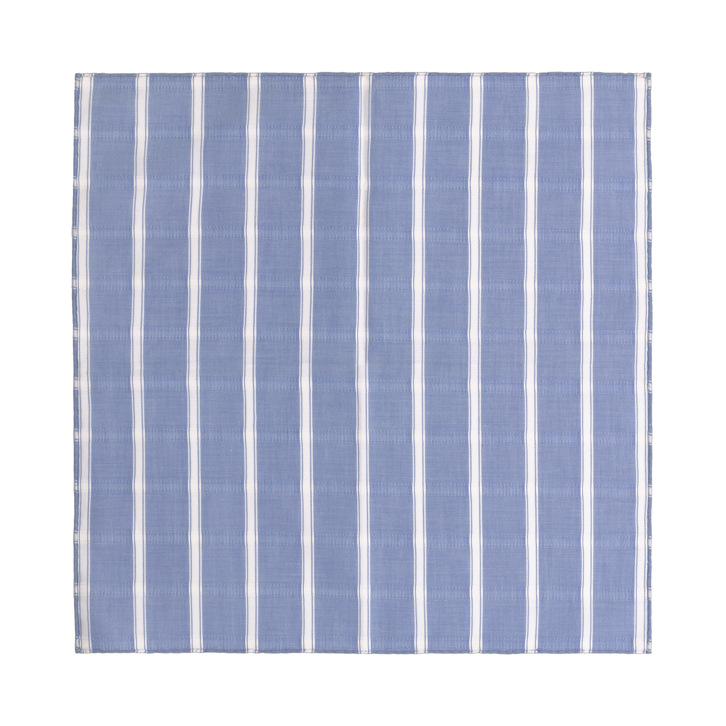 Einstecktuch aus Baumwolle mit Fensterpaneel in Blau