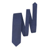 Embroidered Silk Tipped Tie in Royal Blue