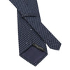 Jacquard Silk Tipped Tie in Dark Blue with Pattern