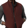 Wool and Nylon-Blend Vest in Bordeaux