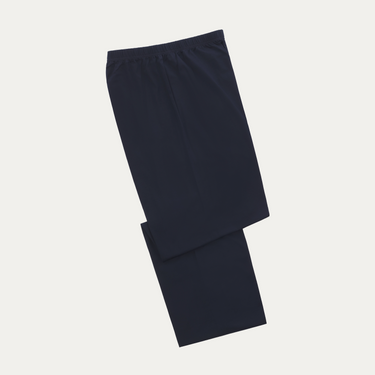 Pantalones de algodón con cordón ajustable para estar en casa en color azul 