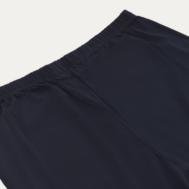 Pantalones de algodón con cordón ajustable para estar en casa en color azul 