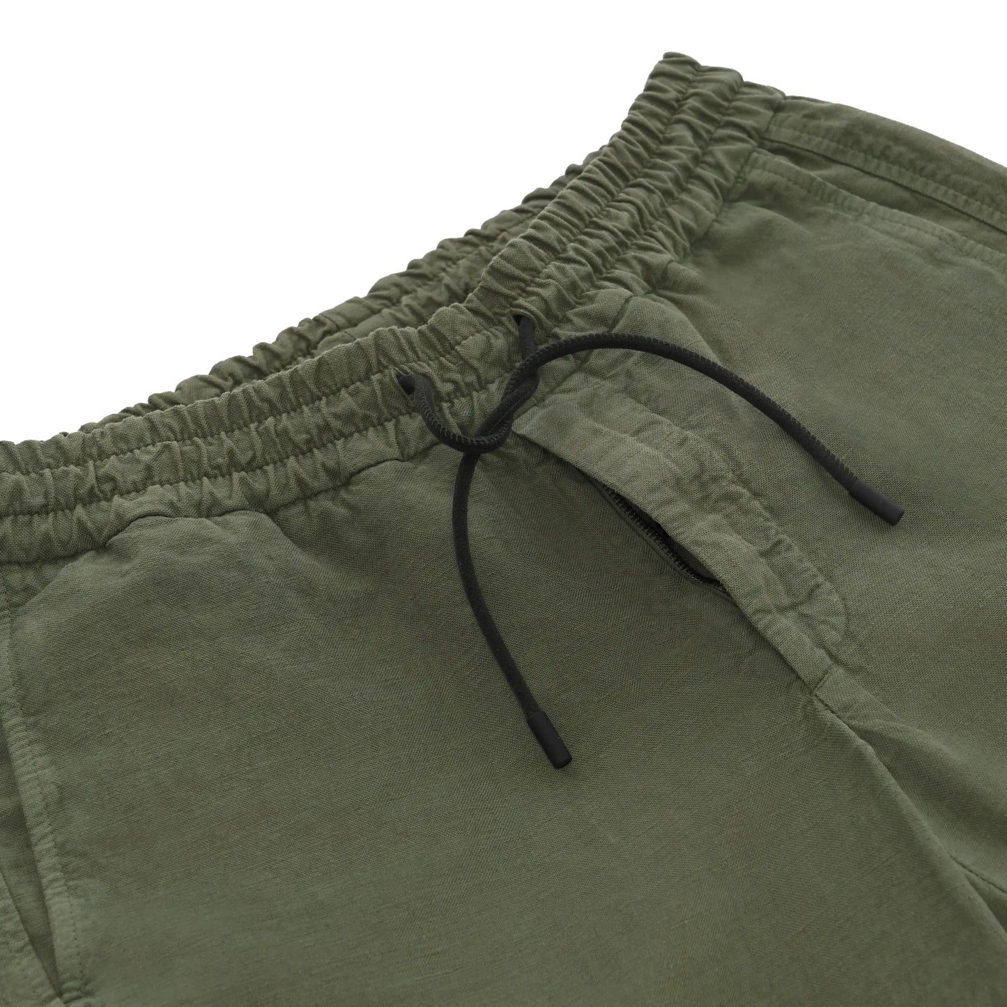 Summer Mindset Cotton Drawstring Pants in Sage Green