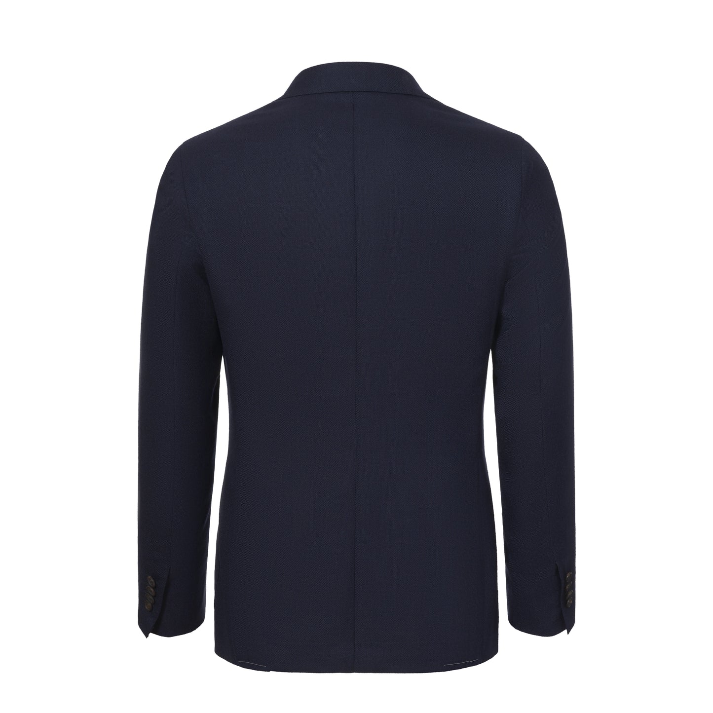 Single-Breasted Wool Jacket in Navy Blue Melange. Exclusively Made for Sartale