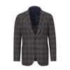 Single-Breasted Wool Jacket in Grey and Dark Blue. Exclusively Made for Sartale