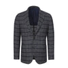Single-Breasted Wool Jacket in Dark Blue and White. Exclusively Made for Sartale