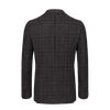 Single-Breasted Wool Jacket in Dark Blue and Brown. Exclusively Made for Sartale