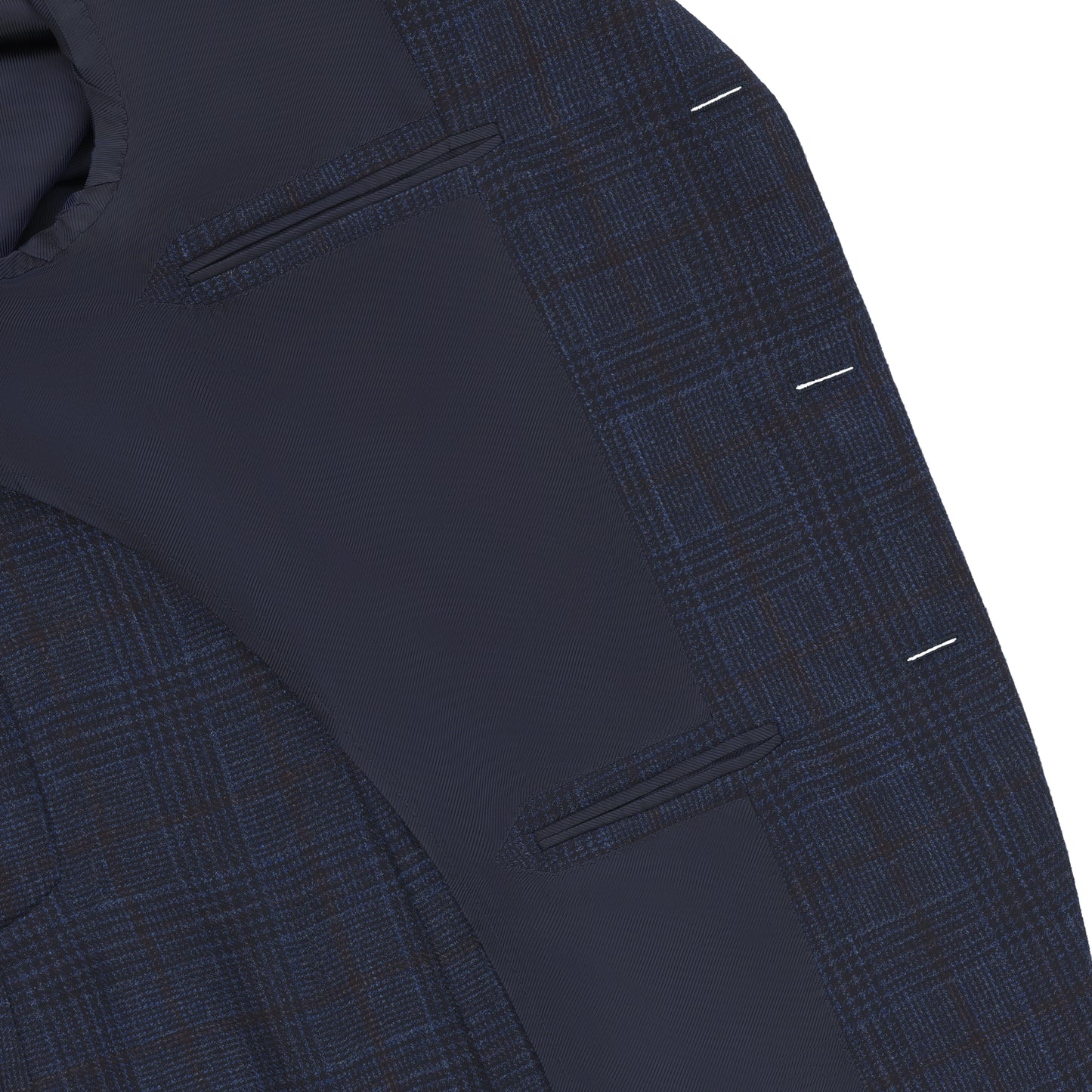 Single-Breasted Wool and Cashmere Jacket in Navy Blue. Exclusively Made for Sartale