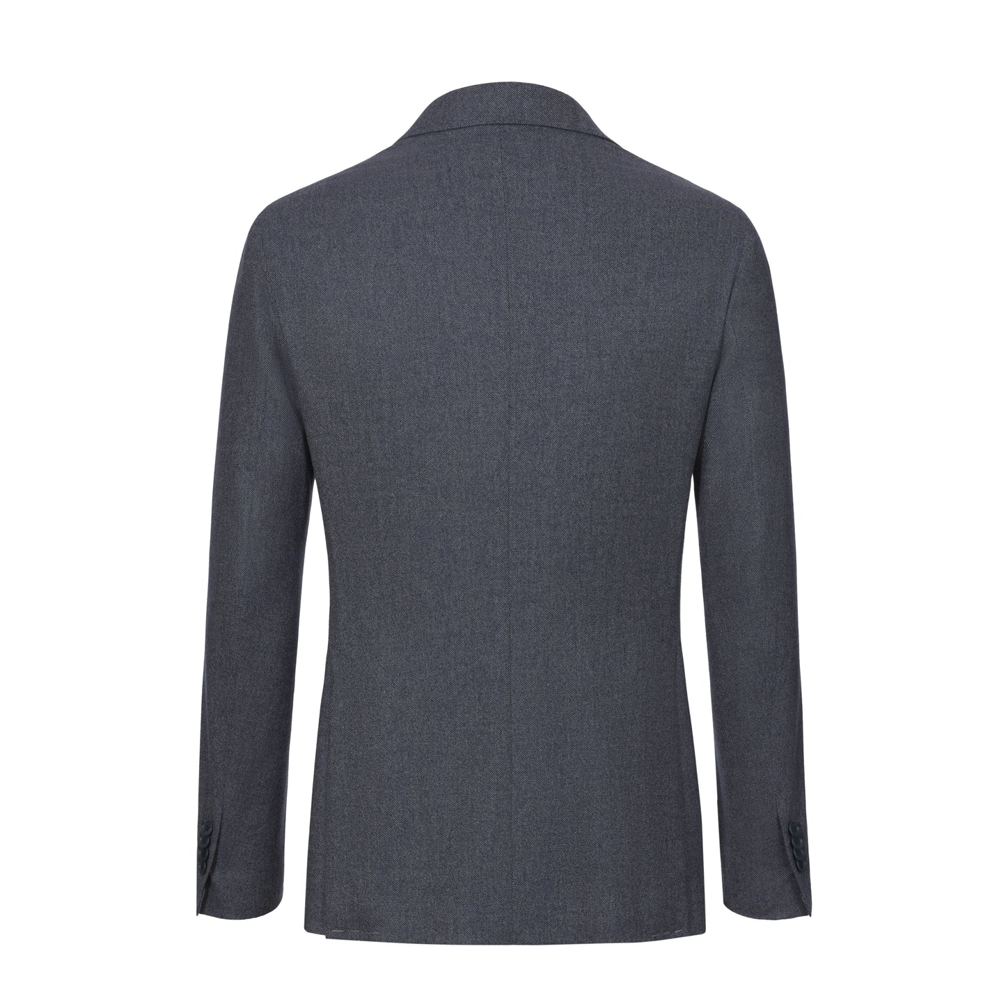 Single-Breasted Cashmere Jacket in Blue Melange. Exclusively Made for Sartale