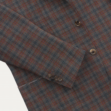 De Petrillo Single-Breasted Checked Wool Jacket. Exclusively Made for Sartale - SARTALE