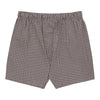 Checked Boxer Shorts in White and Brown