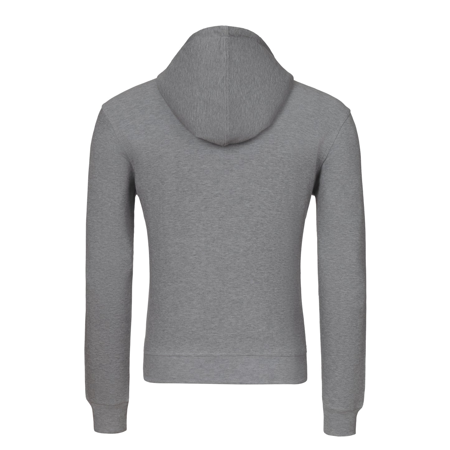 Hooded Sweatshirt in Grey Melange