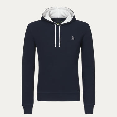 Kapuzensweatshirt in Marineblau