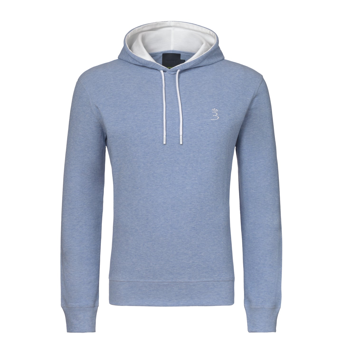 Hooded Sweatshirt in Light Blue Melange