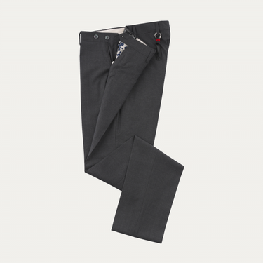 Marco Pescarolo Slim-Fit Virgin Wool Classic Trousers in Grey - SARTALE