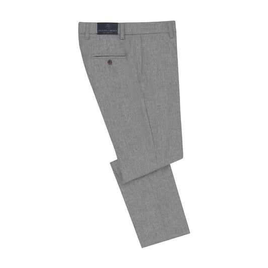 Wool and Cashmere Trousers in Grey Melange