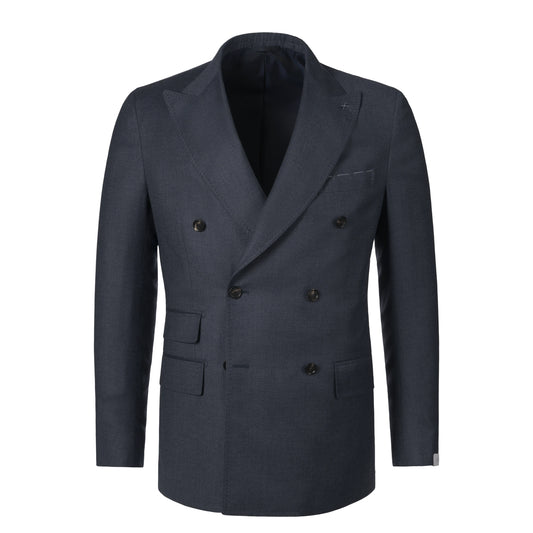 Double-Breasted Wool Suit in Graphite Grey. Exclusively Made for Sartale