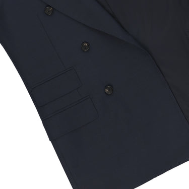 Double-Breasted Wool Suit in Midnight Blue. Exclusively Made for Sartale