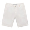 Stretch-Cotton Bermuda Shorts in White