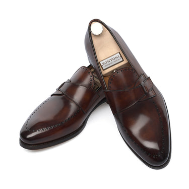 „Stiloso“ Loafer in Legno Scuro mit Riemen-Detail