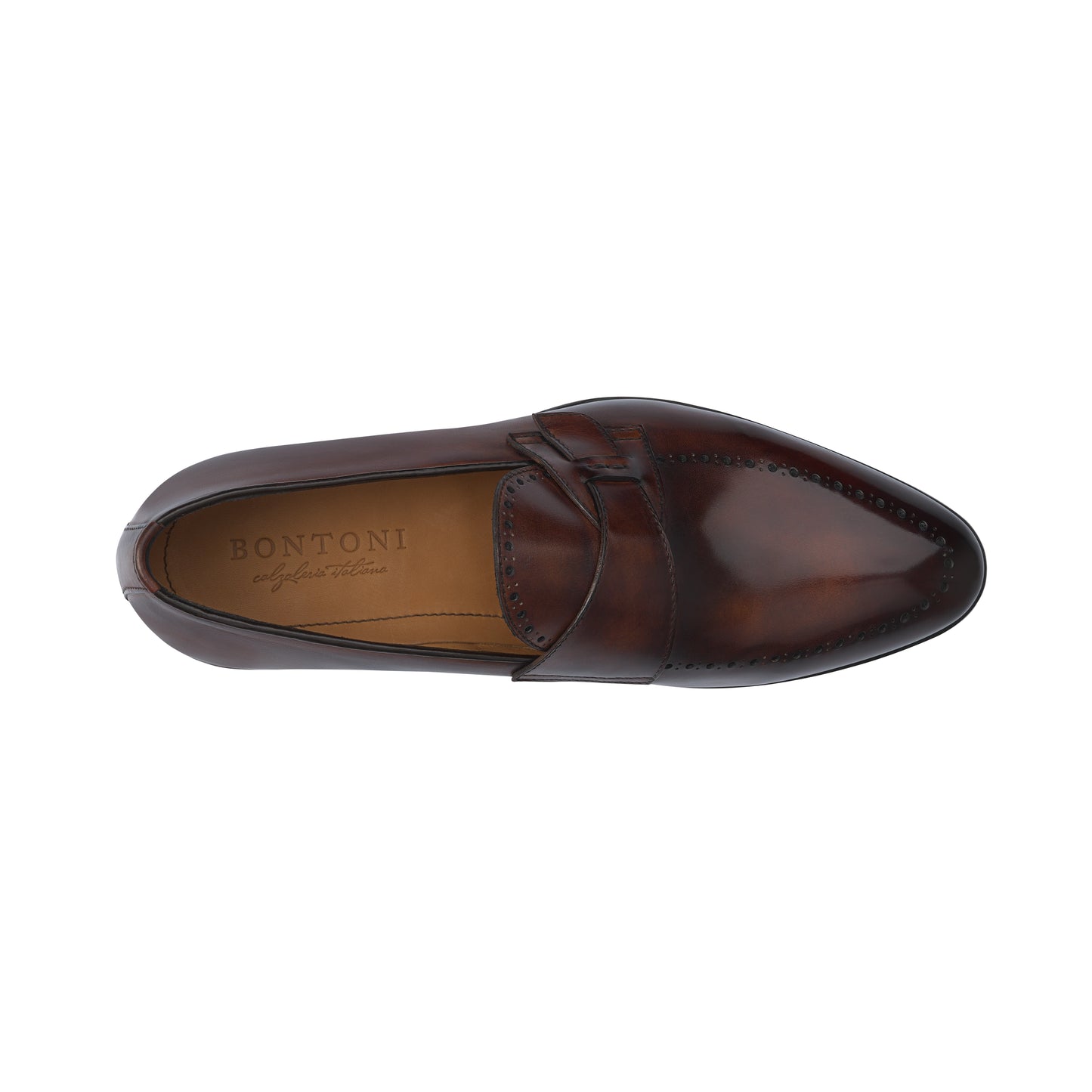 „Stiloso“ Loafer in Legno Scuro mit Riemen-Detail