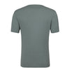 T-Shirt-Pullover aus Seidenmischung in Salbeigrün