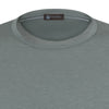 Silk-Blend T-Shirt Sweater in Sage Green