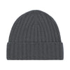 Ribbed Cashmere Hat in Grey
