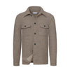 Wool-Cashmere Overshirt in Light Brown Melange