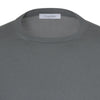 Cashmere and Silk Crew-Neck Sweater in Smoke Green