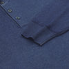 Cashmere and Silk Sweater Polo Shirt in Royal Blue