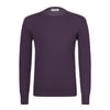 Wool Crew-Neck Sweater in Purple