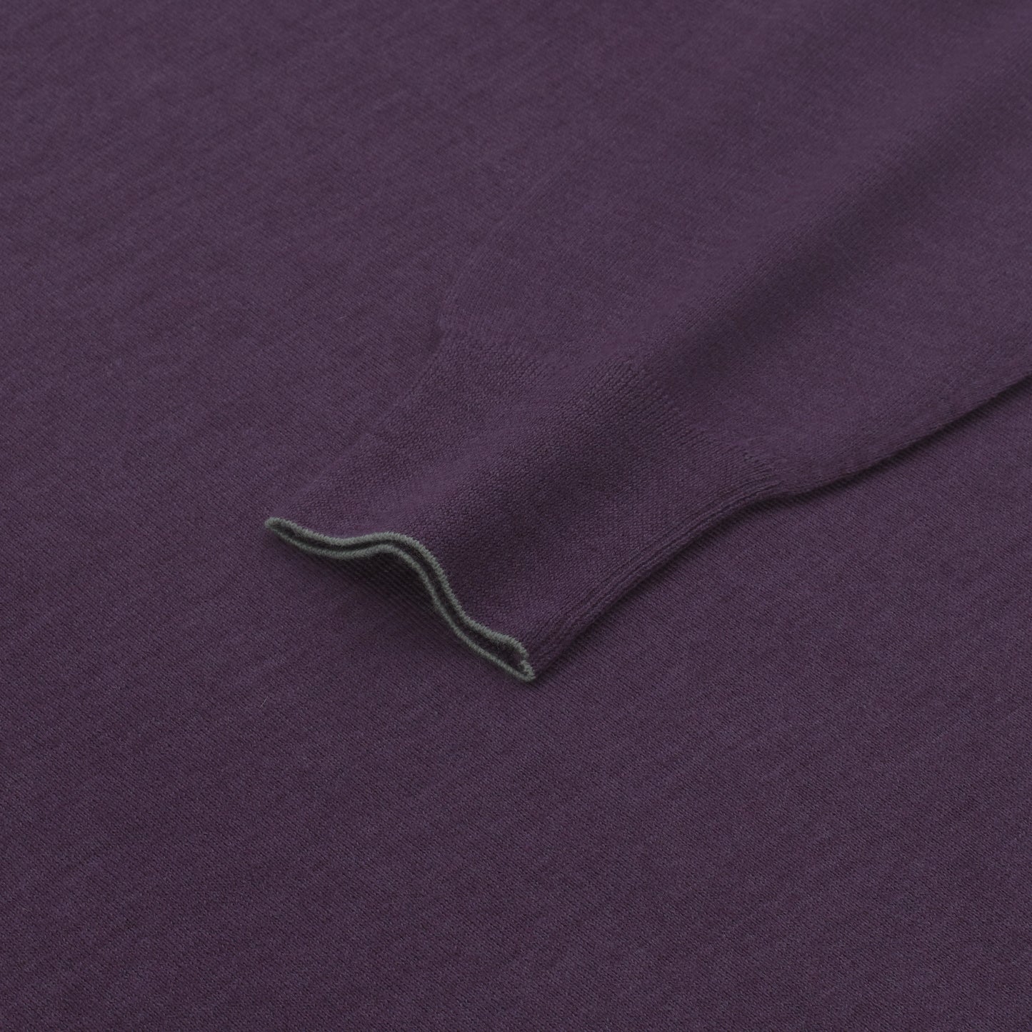 Wool Crew-Neck Sweater in Purple