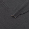 Wool Half-Zip Sweater in Briquette Grey Melange