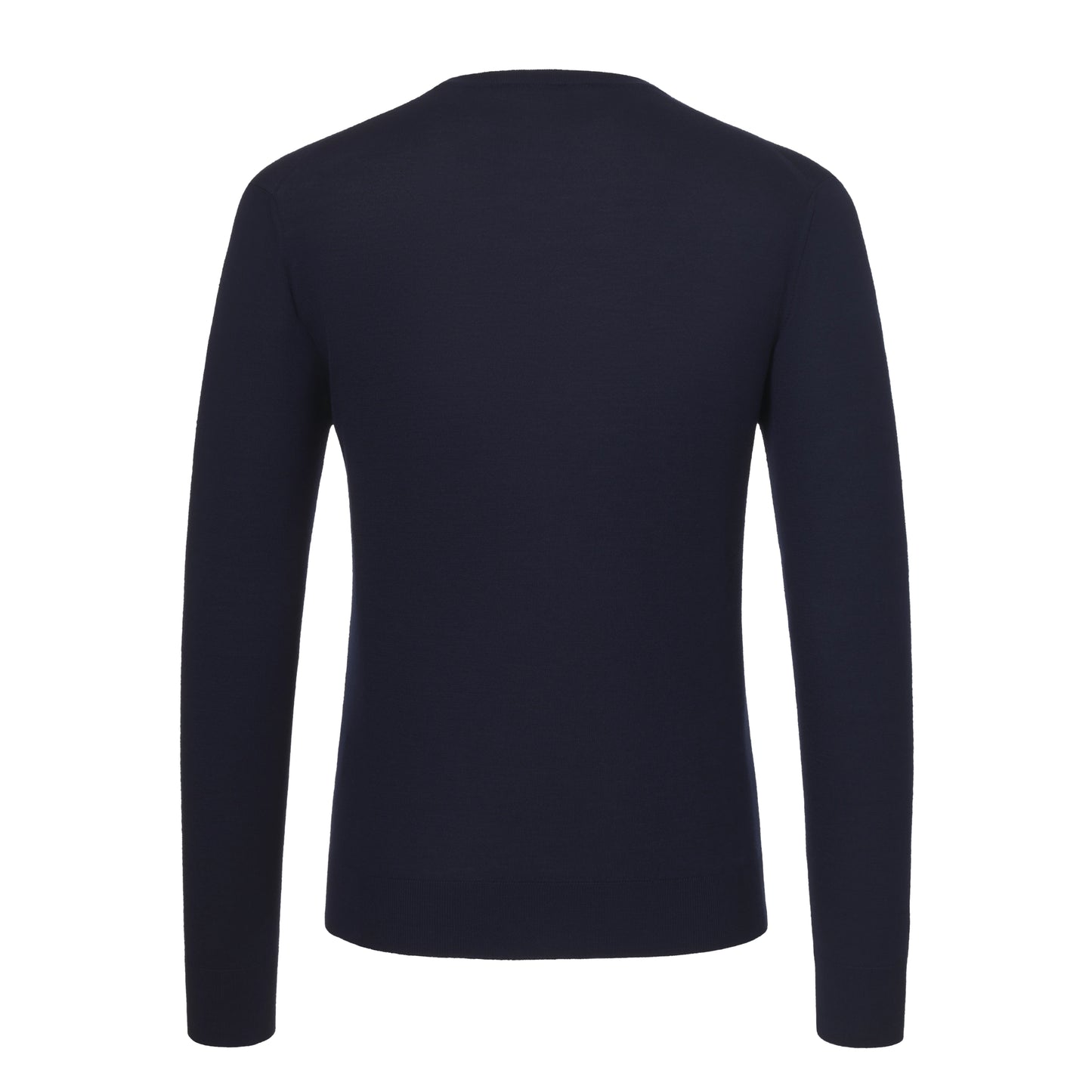 Wool Crew-Neck Sweater in Suit Blue