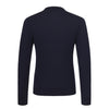 Wool Crew-Neck Sweater in Indigo Black
