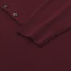 Wool Sweater Polo Shirt in Red Rusty