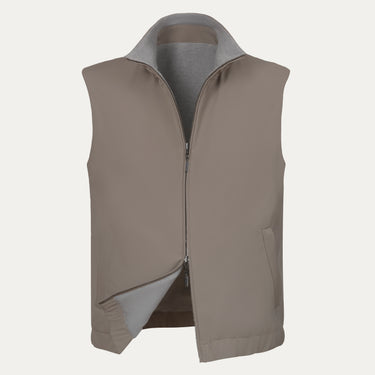Reversible Bodywarmer in Taupe