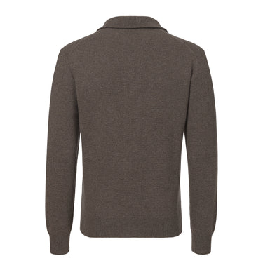 Cashmere Cardigan in Brown Melange