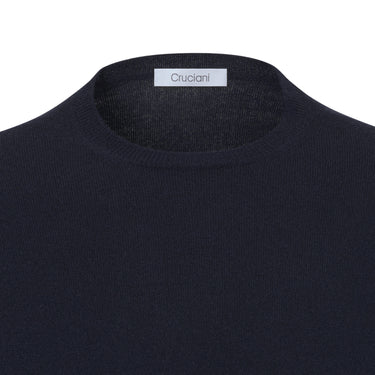 Cashmere Crew-Neck Sweater in Dark Blue