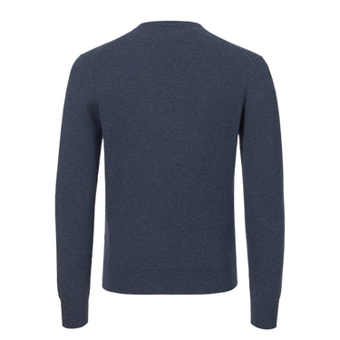 Cashmere Crew-Neck Sweater in Blue Melange